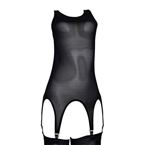 MEIHAOWEI Cinturón de Liga de Muslo de Malla Cinturón de Correa de Liga Sexy para lencería Medias de Muslo Cover