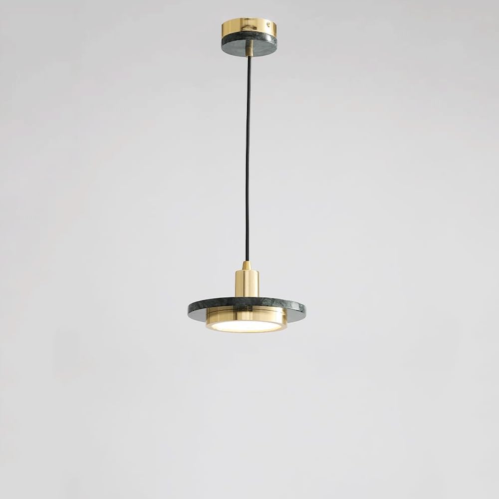 Suspension LED verte et lustre de chevet moderne 20cm style soucoupe volante