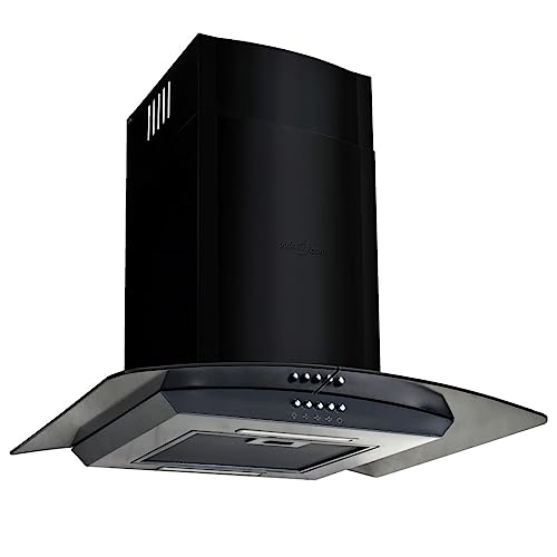 Campana extractora pared 60 cm acero inoxidable 756 m³/h negro, Xichuzi Extractor Cocina - SPU:50707