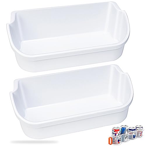 [2 PACK] UPGRADED 240356401 Refrigerator Door Bin Compatible with Frigidaire Door Shelf Replacement Parts AP2116036 Frigidaire Replacement Shelves FFHS2611PFEA FFHS2611LBRA FFSS2614QS4A Door Shelf Bin