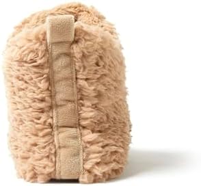 Dearfoams Women's Chelsea Faux Fuzzy Sherpa Indoor House Bootie Slipper, Latte, Large | Image 2