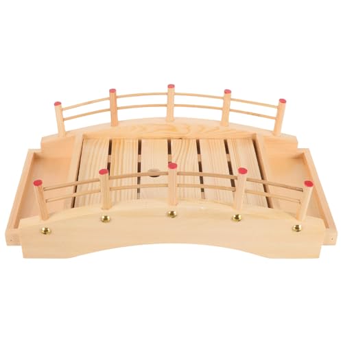 Plato de madera para sushi 37 cm x 18.5 cm estilo japonés miniatura 1