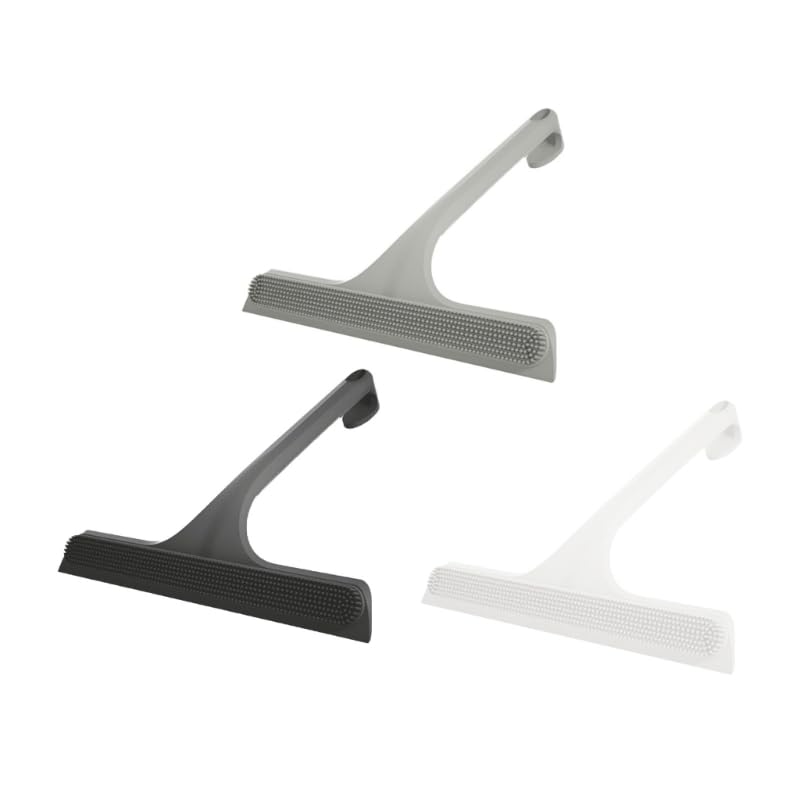 Lama ad acqua for lavavetri in silicone for tutti gli usi | For le superfici delle finestre dell'auto in vetro dello specchio della doccia del bagno(Gray)