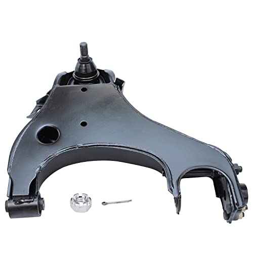Image of Detroit Axle - Front Lower Control Arm w /Ball Joints Inner Outer Tie Rods Upper Ball Joints Replacement for Nissan Frontier Xterra - 8pc Set