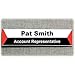 Advantus Panel Wall Sign Holder - 6 / Box - 9" Width x 2" Height - Rectangular Shape - Top Loading, Side-Loading - Acrylic - Clear