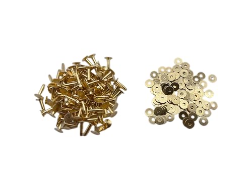 Rivets en laiton massif 6mm pour maroquinerie durable