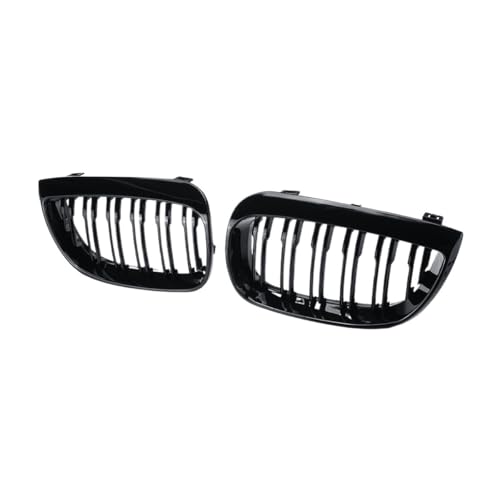Parrilla de doble listón negro brillante para coche E81 E87 2004-2007 2
