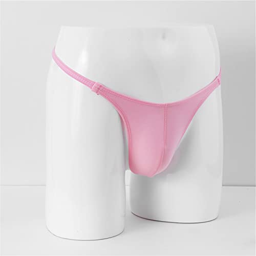 WenMei Men's Swimwear Underwear Hot T-Back Thongs Soft Stretch Men G-string Low Waist Bikini Underwear(Size 26"-38")3