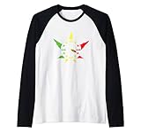 4:20 Cannabis Blatt Uhr Joint Zeiger Smoke Weed Gras Kiffer Raglan