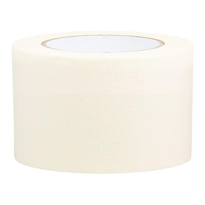M.J 6X Premium Masking Tape 3" (75mm) * 50m Crepe Paper Tape – Painter’s Tape for Sharp Lines, No-Residue Removal, DIY & Decorating Essential, Arts & Crafts (6, 75mm x 50m) — image 1