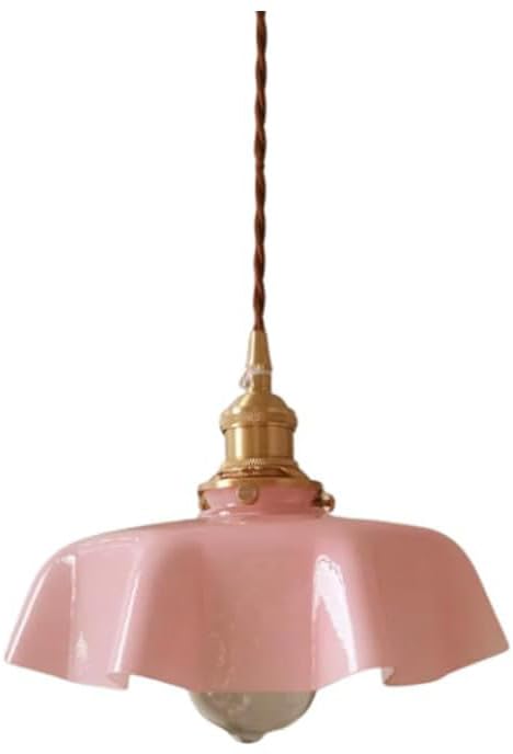 Lámpara colgante cocina estilo minimalista nórdico con acabado de latón y vidrio lechoso