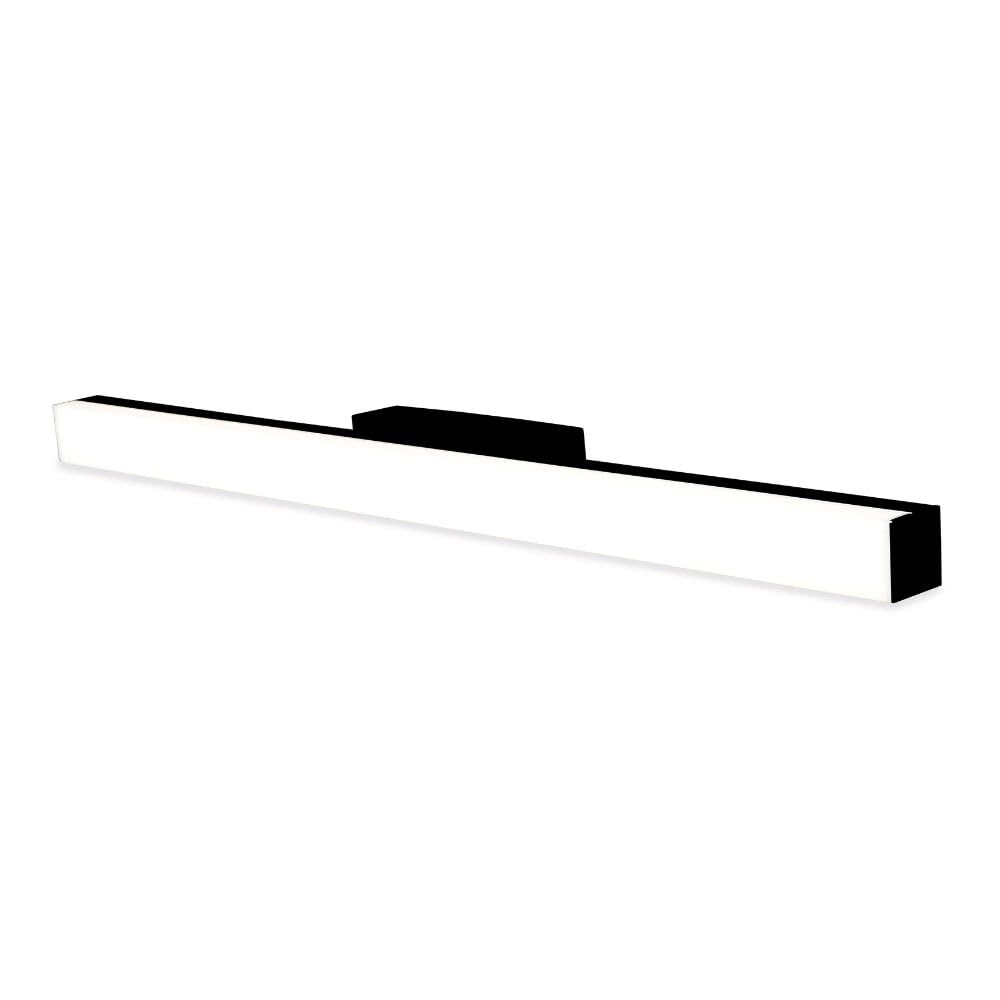 Voltman Aplique de espejo – Colección Elia – 41 cm – Cromo – 12 W – 960 LM 4000 K – IP44, Negro, 20 W