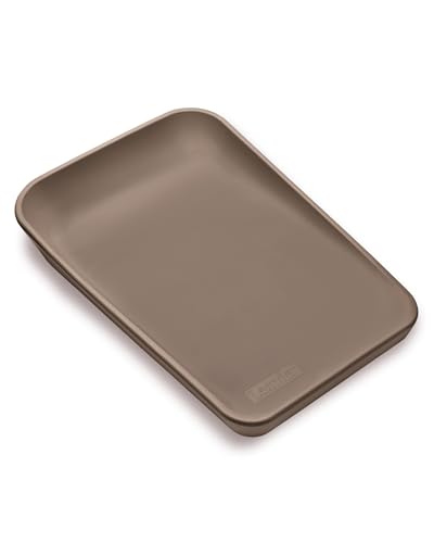 Leander Matty Wickelauflage 50x70 cm Mocca - Samtig-weiche Wickelunterlage - Wasserabweisend und Abwischbar - Rutschfest - Made in Dänemark