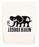 Envío rápido desde Europa Newtee Never Forget, Black Label Skateboard Bolsa De Gimnasio Beige Bolsa De Deporte Con Cordón Reutilizable De Algodón