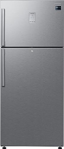 Image of Samsung 530 L, 1 Star, Optimal Fresh+, Digital Inverter, Frost Free Double Door Refrigerator (RT56C637SSL /TL, Silver, Real Stainless)