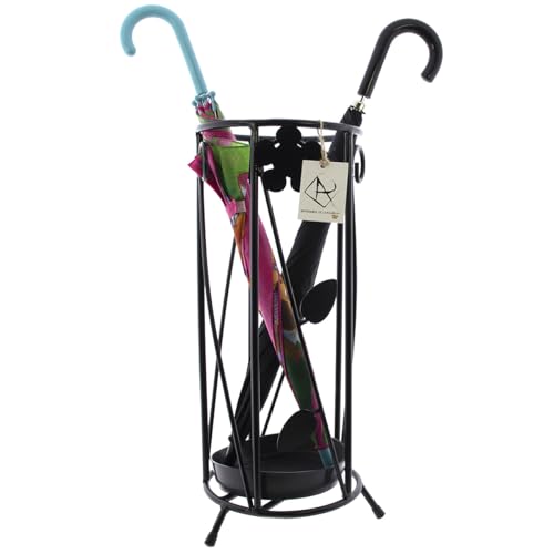 ARTESANIA DE LA RAMBLA | Paragüero Amazon | Paragüero Original | Paragüero Barato | Paragüero forja Modelo F02 | 100% Hecho a Mano | 26x26x54 cm