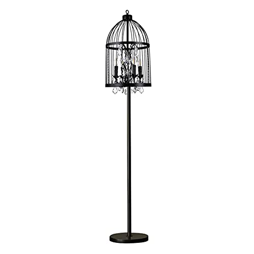 Lampe verticale de lecture en fer forgé pour éclairer le salon