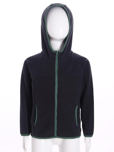 Girls Boys Fleece Hooded Jacket Kids Soft Zip Up Jacket Fall Winter Warm Coat Casual Outerwear2