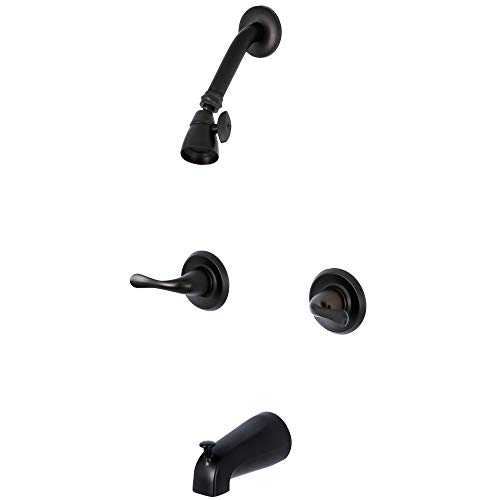 Kingston Brass KB2245YL Yosemite Two Handle Tub Shower Faucet, Oil Rubbed Bronze, 3-1/8 inch Diameter Escutcheon, Oil Rubbed Bronze