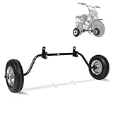 Oryxearth Mini Bike Training Wheels, Adjustable Wheelbase Height, Kids Motorcycle Beginner Training Wheels for Most Gasoline ATVs, Cruisers, Minibikes, Electricbikes, Black