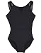 Tutu Leotard for Girls by MdnMd (Tag 120) Age 4-6, Black)