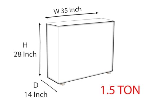 Image of Polyester Fabric AC Cover � Durable Air Conditioner Protective Cover for Indoor and Outdoor Units