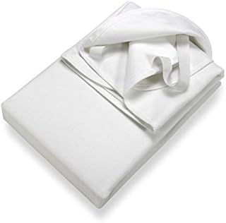SETEX 14U2090200001002 Molton Waterproof Mattress Protector 3-Ply 90 x 200 cm 100% Cotton Generation White