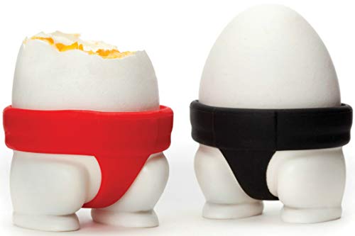 PELEG DESIGN Sumo Eggs, Egg Cup Set, Egg Cups for Soft Boiled Eggs