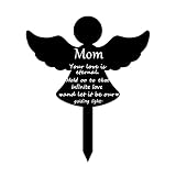 Cemetery Memorial Stakes,Cemetery Grave Plaque Stake Markers,Memorial Angel Plaques for Outdoors Sym
