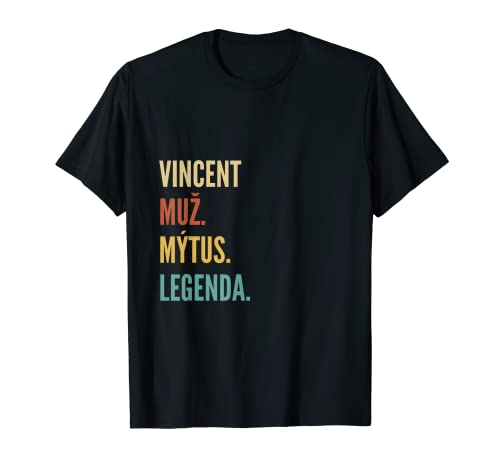 Funny Czech First Name Design - Vincent Camiseta