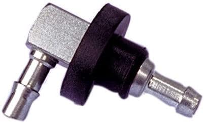 Fuel Elbow 1/4" Line 90 Degree Gas Tank Fitting Metal with Rubber Grommet