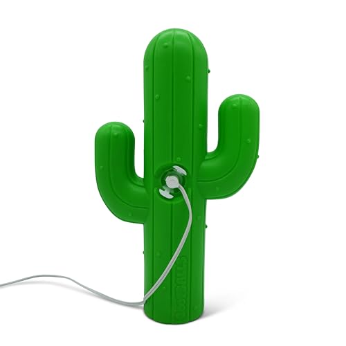 Image of 15.5-Inch Lighted Cactus Novelty Blow Mold Light - Indoor /Outdoor Display, Unique Yard Art with Plug-in Lights