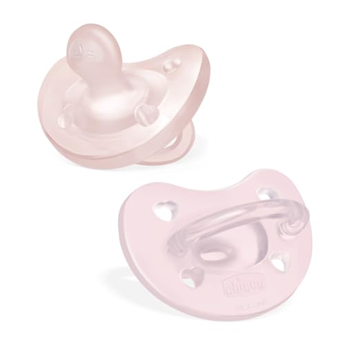 Chicco Physioforma Ciuccio In Silicone 2-6 Mesi, 2 Pezzi, Set Gommottini 2-6 Mesi, Supportano La Respirazione Fisiologica E Favoriscono Il Corretto Sv