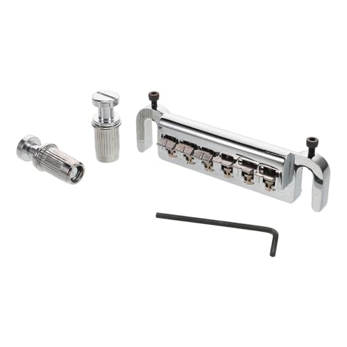 CORHAD 1 Set Electric Guitar Replacement Bridge Tailpiece for Enhancing Tuning Stability and Sound Transmission Quick Install and Practical Bridge Tailpiece Part for Guitars