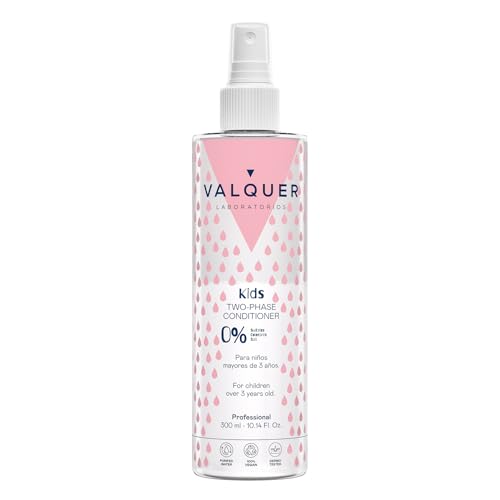 VALQUER Zero Leave-In Balsamo Spray Bifasico per Bambini | Facilita la Districatura, Dona Morbidezza e Lucentezza Naturale | Bambini dai 3 Anni in su | Vegano | 300 ml