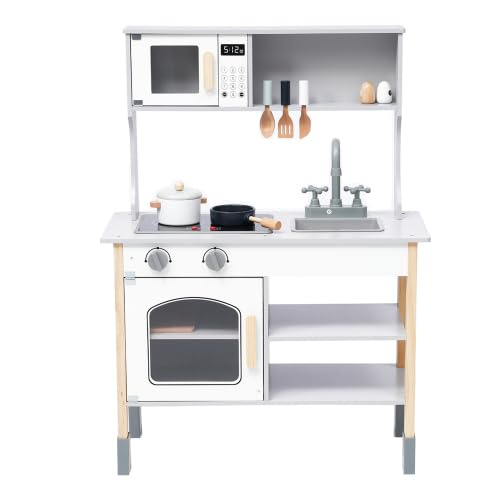 BTM ままごと キッチン 木製 ままごとセット 誕生日 台所 知育玩具 子供用 子供 収納 まねっこ コンロミニキッチン おもちゃキッチン キッズ ベビー プレゼント 子供のサムネイル