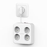 【Multiprise 4 Prises + 4 Ports USB 】La multiprise est équipée de 3 USB-A (5V) et 1 USB-C (5V) pour une charge de plusieurs appareils, une extension de prise 4 prises AC, qui prend en charge un puissance de sortie maximale totale de 2500W/10A. Multiprise avec usb c peut répondre aux besoins de charge de votre dortoirs universitaires, bureau à domicile.