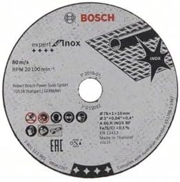 Bosch Professional 5 sztuk ściernic Expert for Inox (do stali szlachetnej, 76 x 10 x 1 mm, akcesoria do szlifierki kątowej)