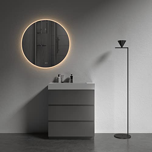 Bluhouzz Alice 30 Inch Bathroom Vanity With Sink, Large Storage Small Bathroom Vanity For Modern Bathroom, One-Piece Sink Basin Minimalist Bathroom Sink Cabinet #TOP5
