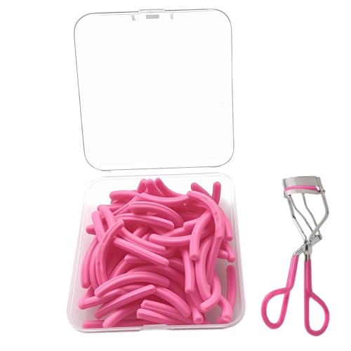 36Pack Compatible with Tweezerman Neon Pink Comfort Grip Eyelash Curler Refills,Silicone Rubber Eye lash Curlers Refill Compatible with Tweezerman Neon Pink Comfort Grip Eyelash Curler.