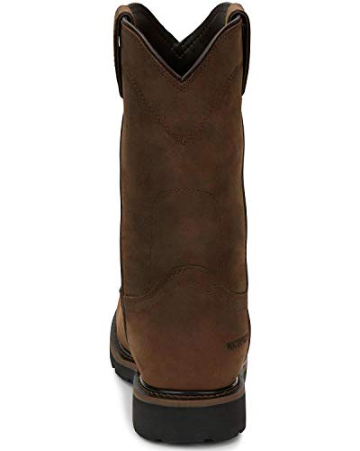 Justin Drywall 10" Waterproof Men's Work Boot - Durable Leather Construction, Slip-Resistant Sole, Ideal for Tough Jobs4
