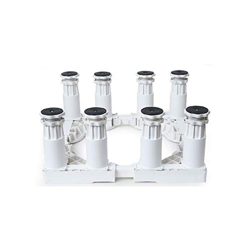 Soporte de lavadora mejorado Secadora Base de refrigerador elevada 4/8/12 Soporte de pie fuerte Rodillo de secadora ajustable estándar Cajones de suelo 18.5-21.5 cm Congelador Muebles Carga de oso 400