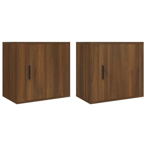 Table de chevet suspendue moderne bois meuble de nuit lot de 2
