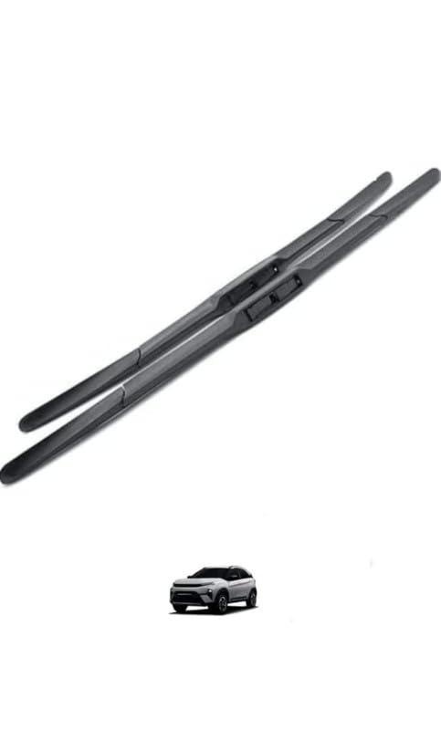 Image of AWB Teflon Coated Hybrid Wiper Blades Compatible with Tata Nexon,Nexon EV allroad 24 inch /600mm 14 inch /350 mm(Pack of 2)