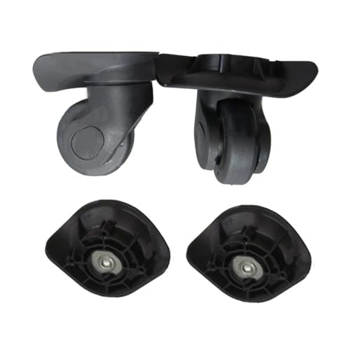 1 Pair A19 Suitcase Luggage Universal 360 Degree Swivel Repair Accessories Trolley Wheel Parts (Small Black)