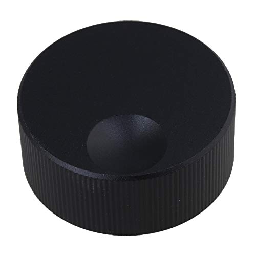 lovermusic lovermusic 32x13MM Black Sandblasting Audio Control Tuning Knob fit 6mm Dia Bore