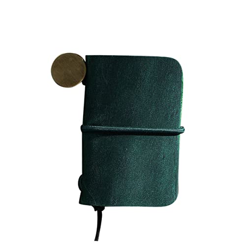 HOODANCOS Mini Cuaderno Notas Adaptable Para Estudiantes y Trabajadores De Oficina Material Escolar Práctico Verde Oscuro Para Mensajes y Planificación Diaria