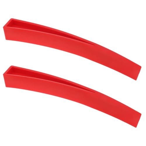 Image of 4PCS Window Curved Dent Repair Tools, Car Body Repair Plastic Wedge DIY Plastic Chisel Scraper Car Door Unlocking Kit, Red and Green Lacquer Free Dent Repair Tool