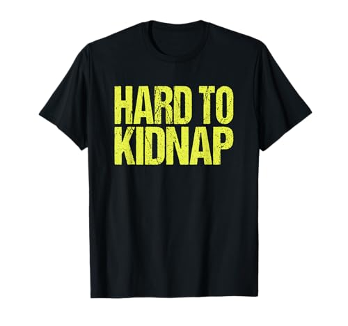 Mens Mens Retro Hard To Kidnap Yellow Fat Guy Humor T-Shirt