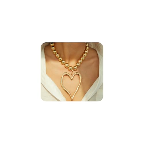 Navirix ���[�W�r�[�Y�S�[���h�n�[�g�l�b�N���X�AY2K �r�b�O�`�����L�[�n�[�g�y���_���g�l�b�N���X �g�����f�B�ȃo�����^�C���f�[�̔��I�W���G���[, 2XL, �����|, ��΂Ȃ�